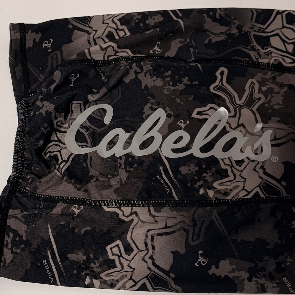 Cabelas Viper Western Camo Neck Gaiter Grey Black One Size Face Mask Accessory - Picture 5 of 6